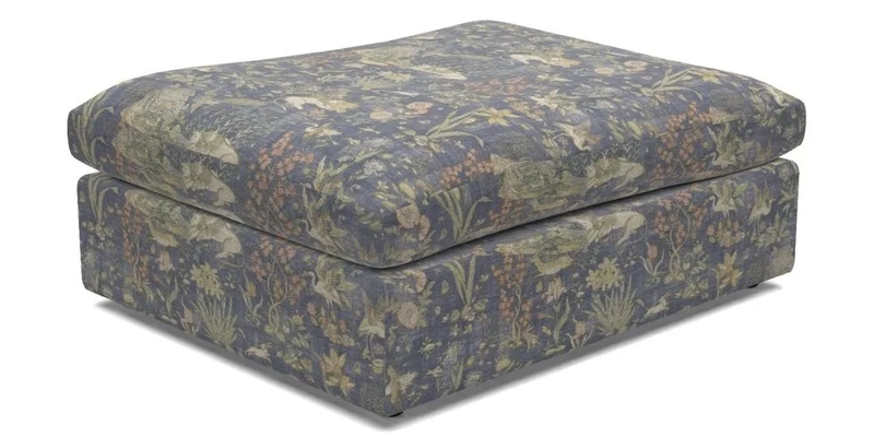 Big Softie Footstool in Two Tone Plain Biscuit