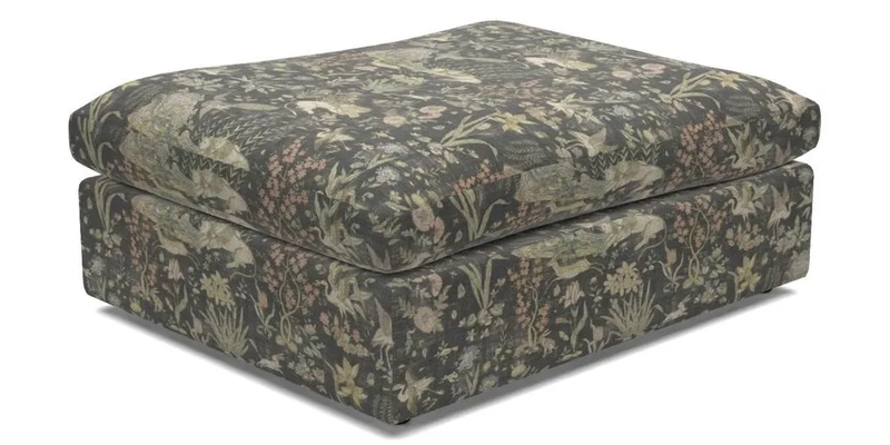 Big Softie Footstool in Two Tone Plain Biscuit