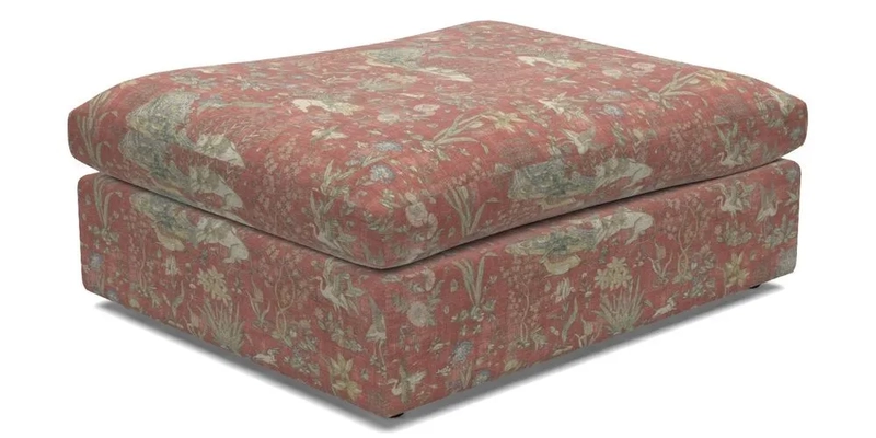 Big Softie Footstool in Two Tone Plain Biscuit
