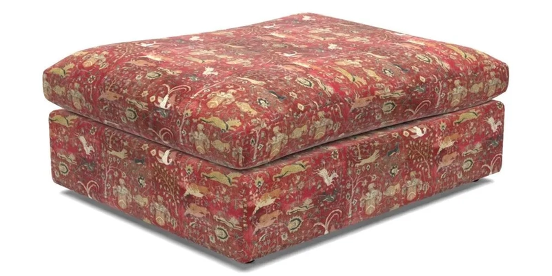 Big Softie Footstool in Two Tone Plain Biscuit