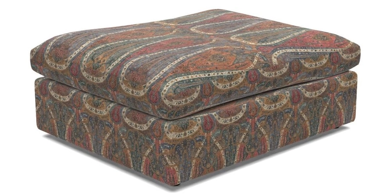 Big Softie Footstool in Two Tone Plain Biscuit
