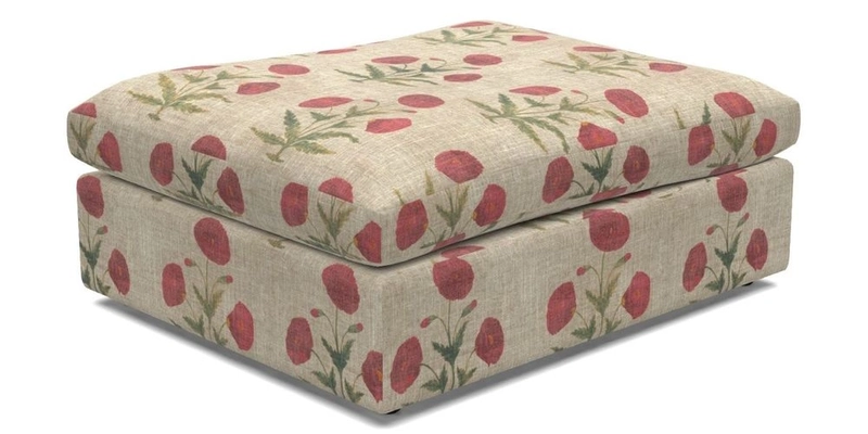 Big Softie Footstool in Two Tone Plain Biscuit
