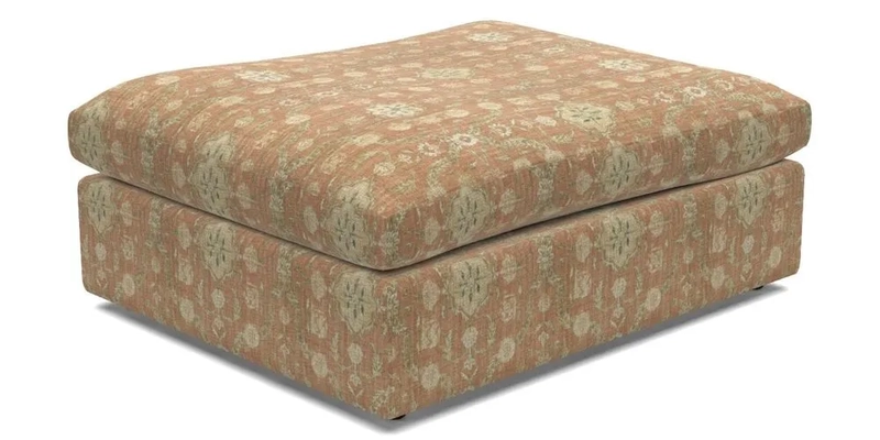 Big Softie Footstool in Two Tone Plain Biscuit