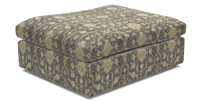 Big Softie Footstool in Two Tone Plain Biscuit