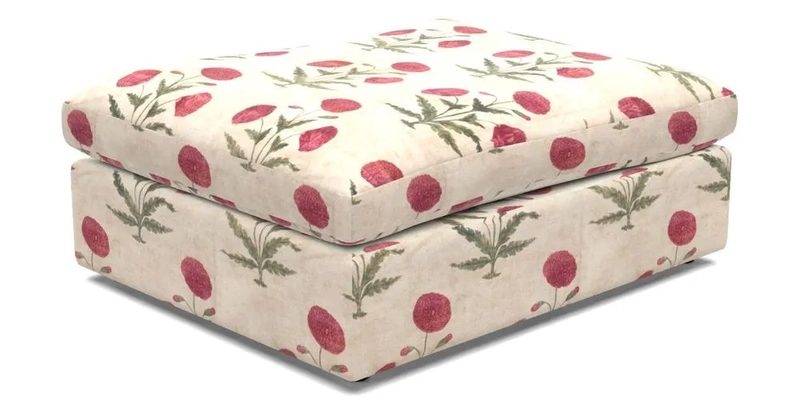 Big Softie Footstool in Two Tone Plain Biscuit