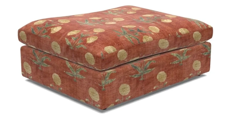Big Softie Footstool in Two Tone Plain Biscuit
