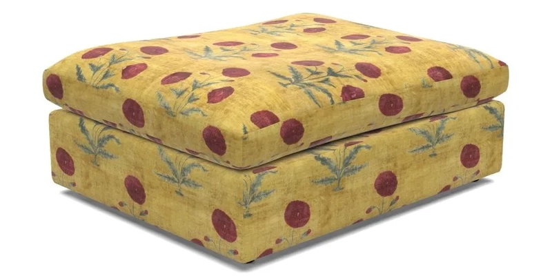 Big Softie Footstool in Two Tone Plain Biscuit