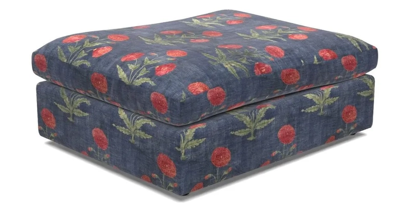 Big Softie Footstool in Two Tone Plain Biscuit