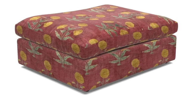 Big Softie Footstool in Two Tone Plain Biscuit