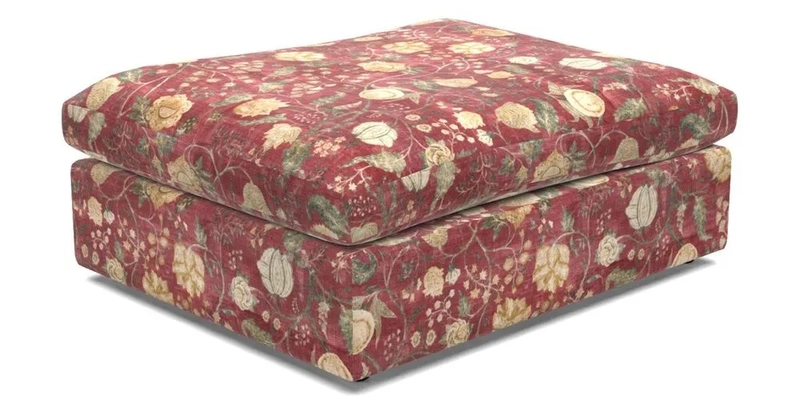 Big Softie Footstool in Two Tone Plain Biscuit
