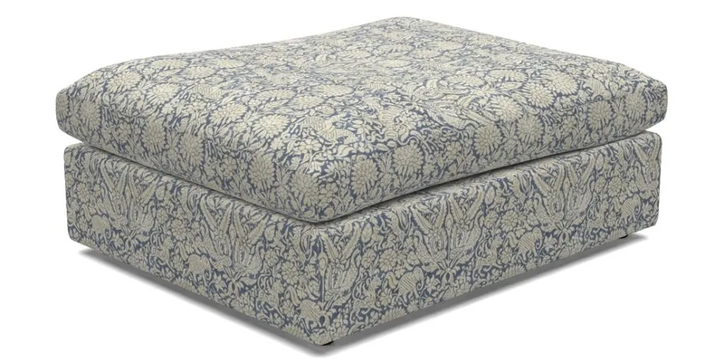 Big Softie Footstool in Two Tone Plain Biscuit