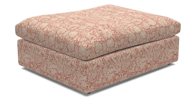Big Softie Footstool in Two Tone Plain Biscuit