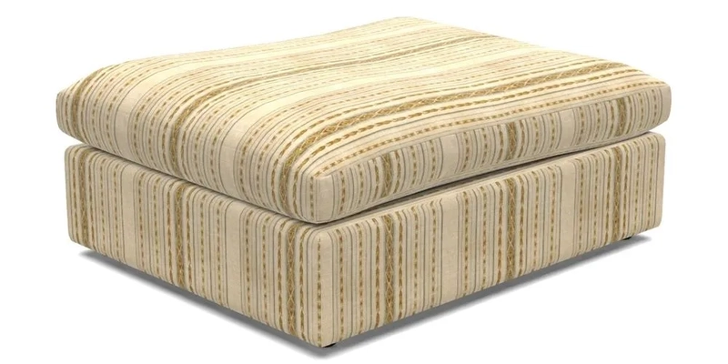 Big Softie Footstool in Two Tone Plain Biscuit