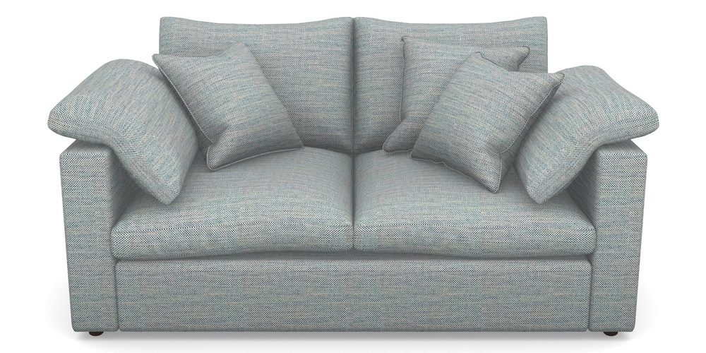 Product photograph of Big Softie Straight Arm 2 Seater Straight Arm Sofa In Basket Weave - Blue from Sofas and Stuff Limited