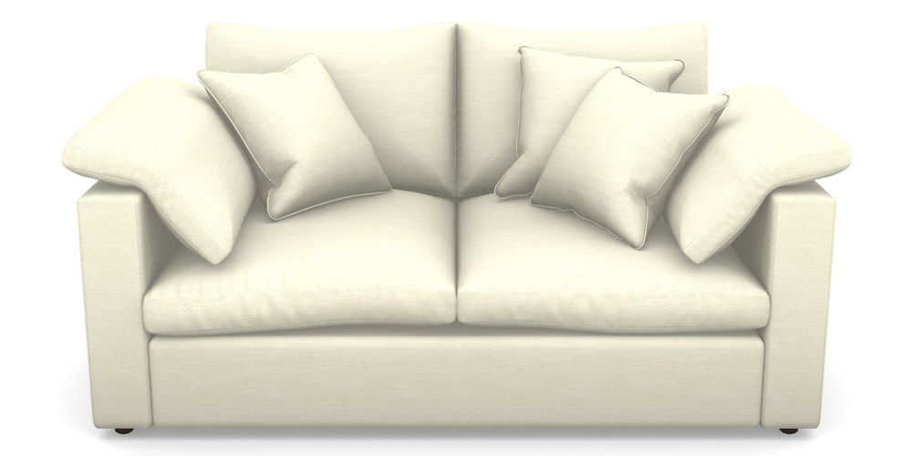 Product photograph of Big Softie Straight Arm 2 Seater Straight Arm Sofa In Basket Weave - Cream from Sofas and Stuff Limited