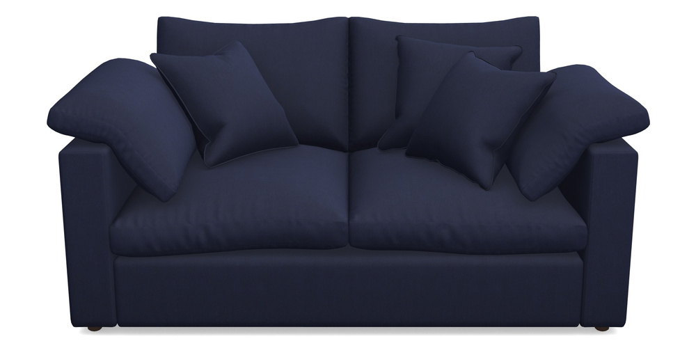 Product photograph of Big Softie Straight Arm 2 Seater Straight Arm Sofa In Clever Tough And Eco Velvet - Indigo from Sofas and Stuff Limited