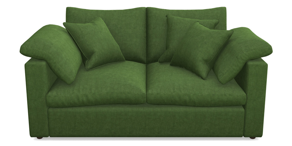 Product photograph of Big Softie Straight Arm 2 Seater Straight Arm Sofa In Clever Tough And Eco Velvet - Shamrock from Sofas and Stuff Limited