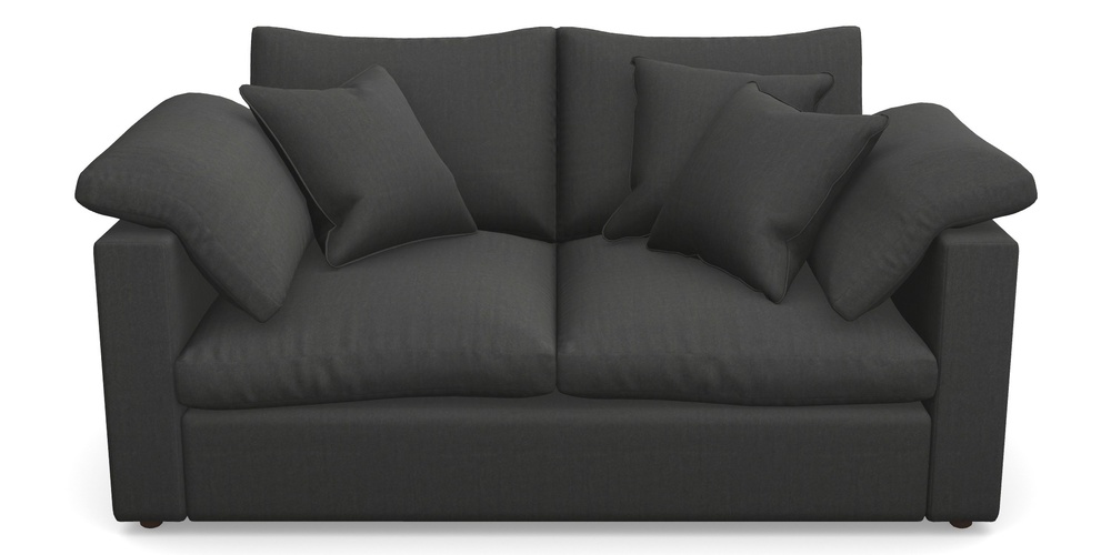 Product photograph of Big Softie Straight Arm 2 Seater Straight Arm Sofa In House Velvet - Charcoal from Sofas and Stuff Limited