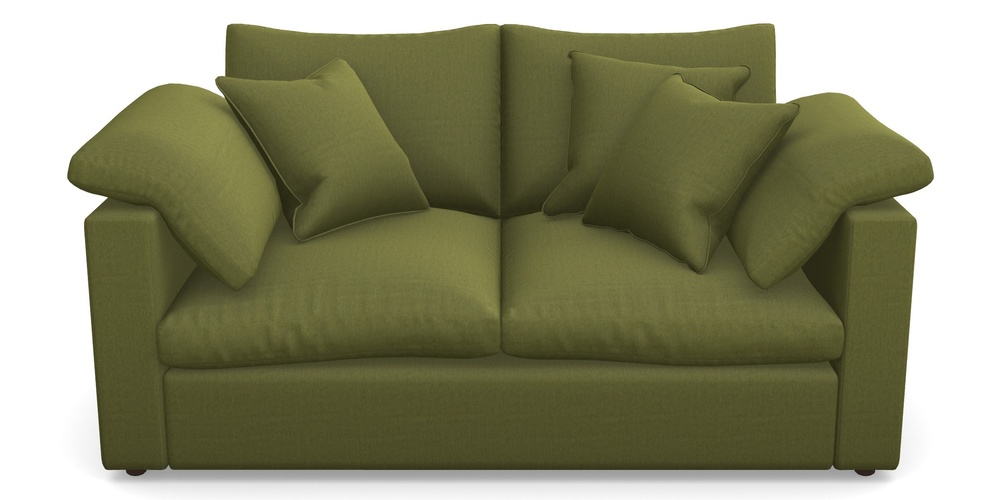 Product photograph of Big Softie Straight Arm 2 Seater Straight Arm Sofa In House Velvet - Olive from Sofas and Stuff Limited