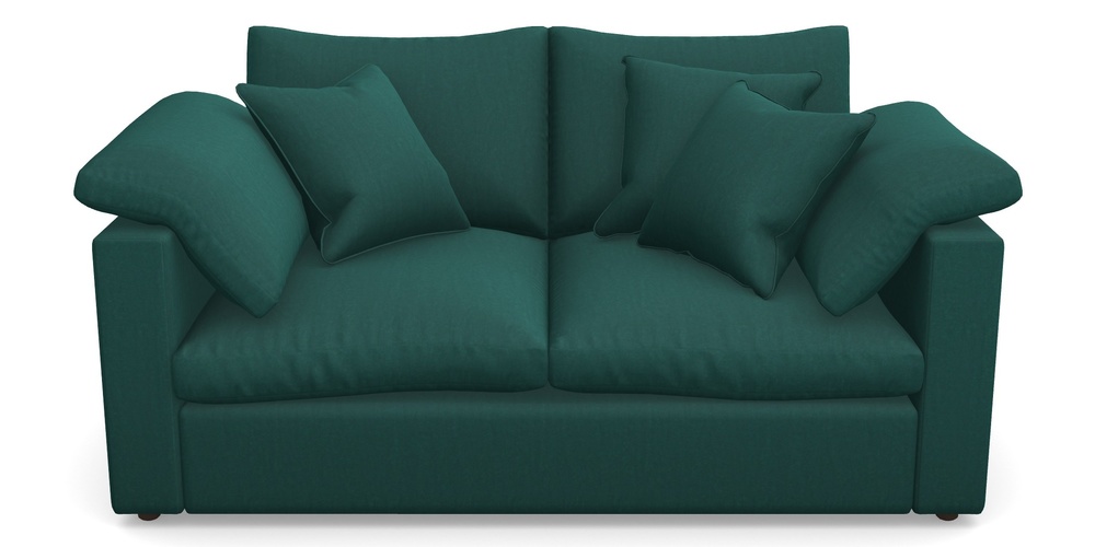 Product photograph of Big Softie Straight Arm 2 Seater Straight Arm Sofa In House Velvet - Peacock from Sofas and Stuff Limited