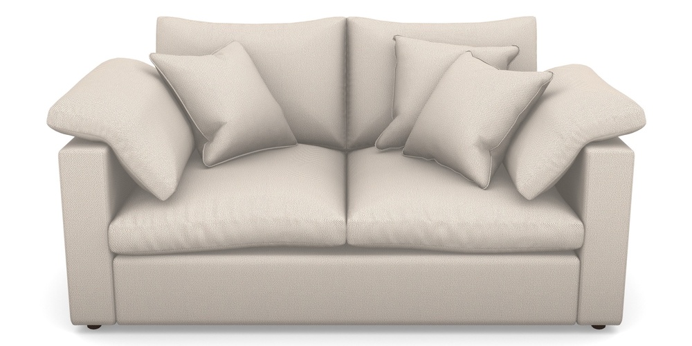 Product photograph of Big Softie Straight Arm 2 Seater Straight Arm Sofa In Two Tone Plain - Biscuit from Sofas and Stuff Limited