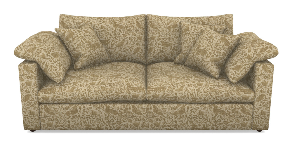 Product photograph of Big Softie Straight Arm 3 Seater Straight Arm Sofa In V A Drawn From Nature - Bird And Rabbit - Gold from Sofas and Stuff Limited