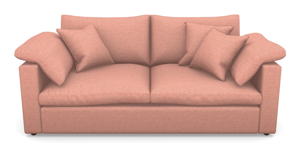 Product photograph of Big Softie Straight Arm 3 Seater Straight Arm Sofa In Basket Weave - Peony from Sofas and Stuff Limited