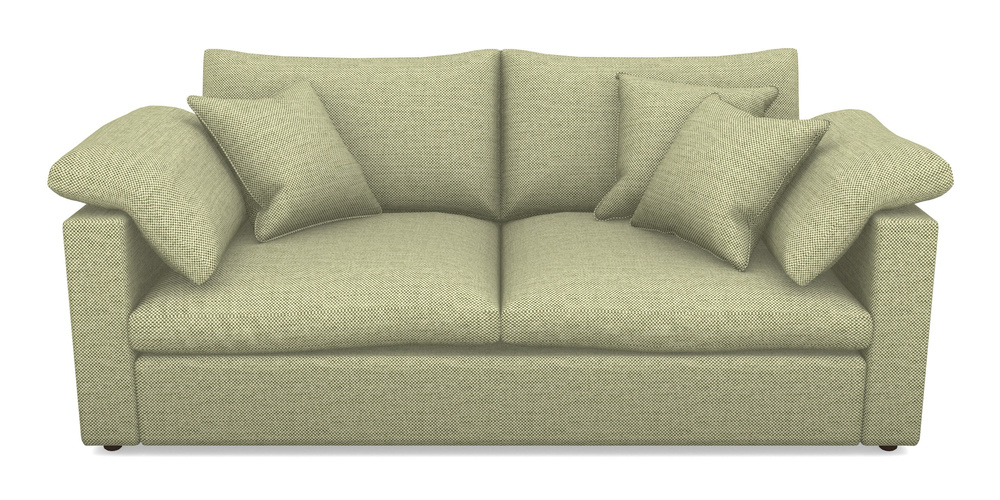 Product photograph of Big Softie Straight Arm 3 Seater Straight Arm Sofa In Basket Weave - Sage from Sofas and Stuff Limited