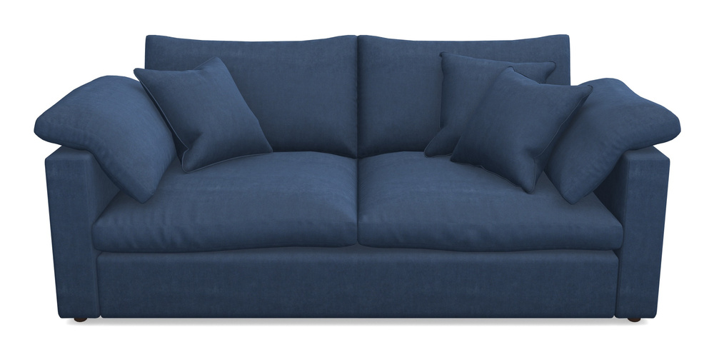 Product photograph of Big Softie Straight Arm 3 Seater Straight Arm Sofa In Clever Tough And Eco Velvet - Agean from Sofas and Stuff Limited