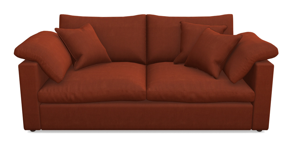 Product photograph of Big Softie Straight Arm 3 Seater Straight Arm Sofa In Clever Tough And Eco Velvet - Tawny from Sofas and Stuff Limited