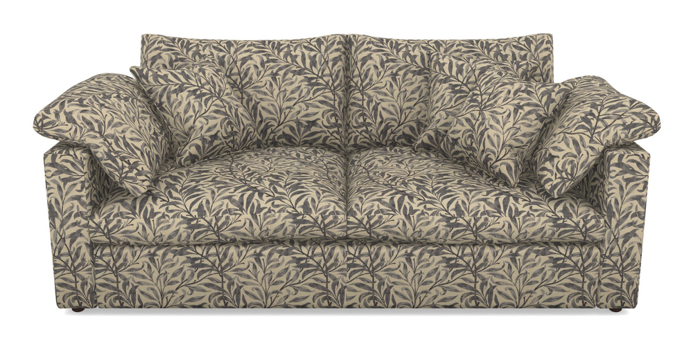 Product photograph of Big Softie Straight Arm 3 Seater Straight Arm Sofa In V A Drawn From Nature - Willow Bough Large - Navy from Sofas and Stuff Limited