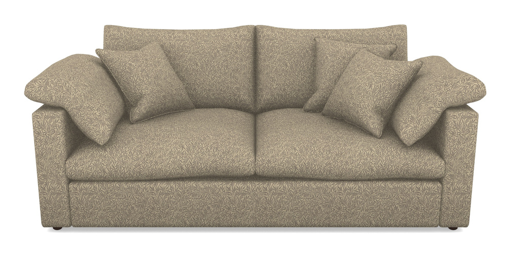 Product photograph of Big Softie Straight Arm 3 Seater Straight Arm Sofa In V A Drawn From Nature Collection - Willow - Grey from Sofas and Stuff Limited