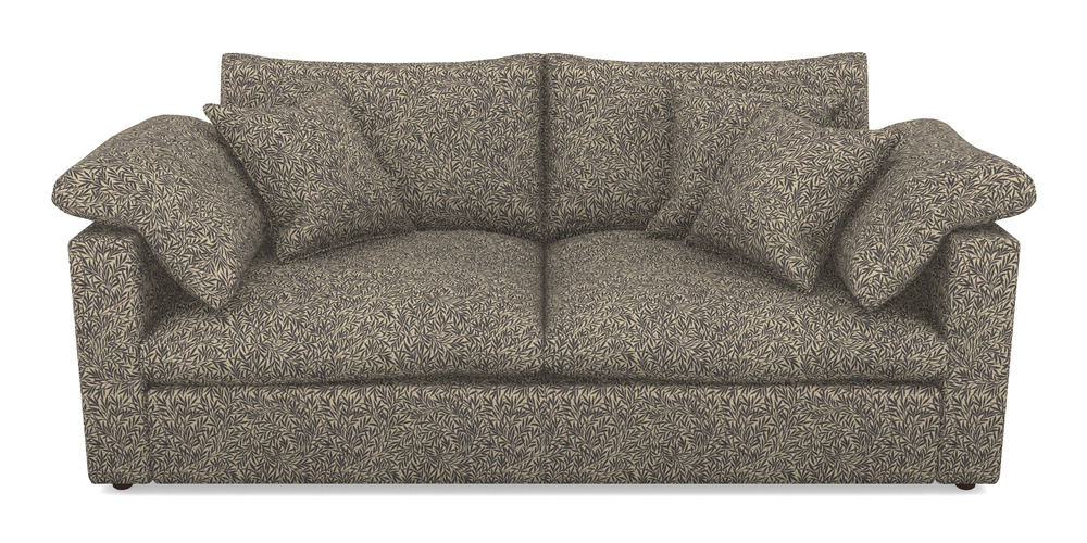 Product photograph of Big Softie Straight Arm 3 Seater Straight Arm Sofa In V A Drawn From Nature Collection - Willow - Navy from Sofas and Stuff Limited