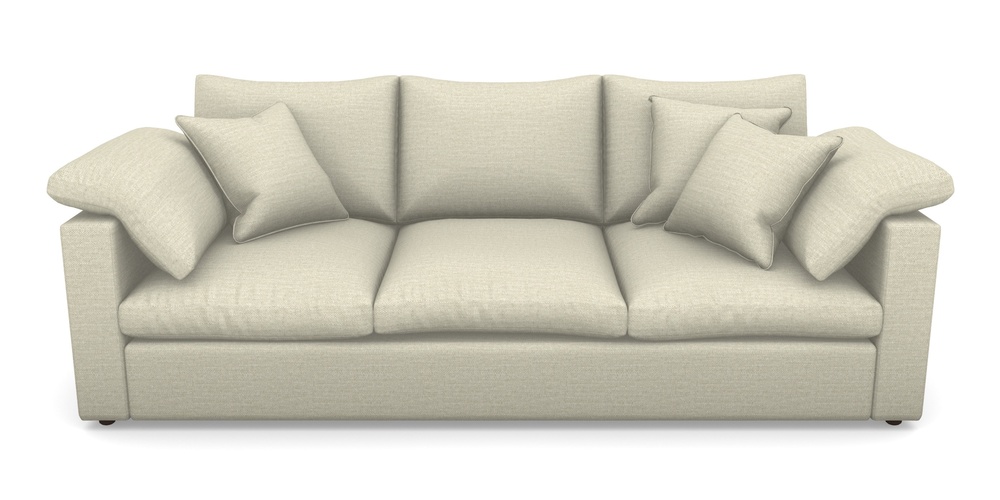 Product photograph of Big Softie Straight Arm 4 Seater Straight Arm Sofa In Antwerp Linen - Natural from Sofas and Stuff Limited