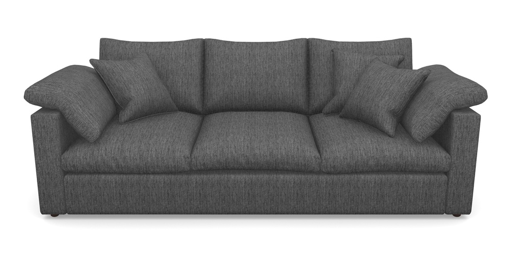 Product photograph of Big Softie Straight Arm 4 Seater Straight Arm Sofa In Aqua Clean Tenby - Slate from Sofas and Stuff Limited