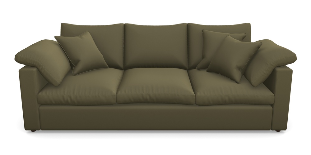 Product photograph of Big Softie Straight Arm 4 Seater Straight Arm Sofa In Clever Glossy Velvet - Sherwood from Sofas and Stuff Limited