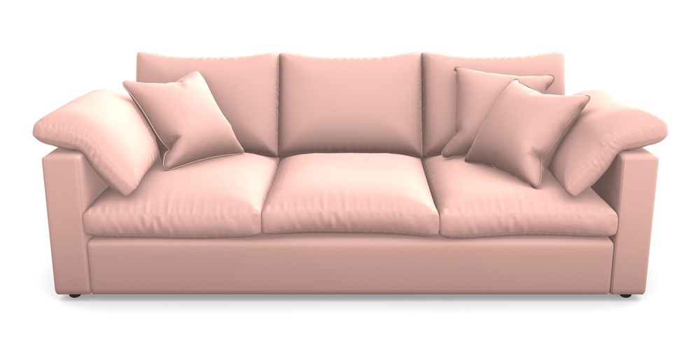 Product photograph of Big Softie Straight Arm 4 Seater Straight Arm Sofa In Clever Glossy Velvet - Tutu from Sofas and Stuff Limited