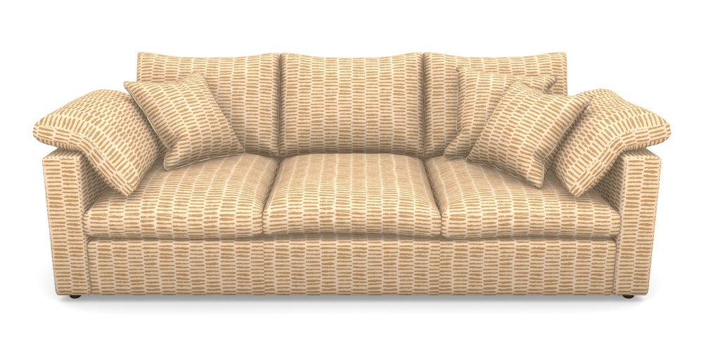 Product photograph of Big Softie Straight Arm 4 Seater Straight Arm Sofa In Cloth 18 - Daub - Fudge from Sofas and Stuff Limited