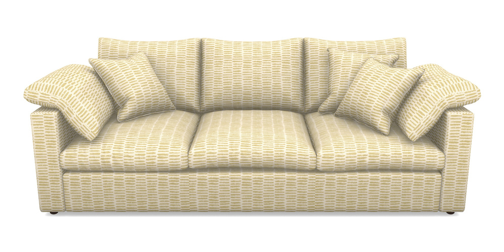 Product photograph of Big Softie Straight Arm 4 Seater Straight Arm Sofa In Cloth 18 - Daub - Summer from Sofas and Stuff Limited
