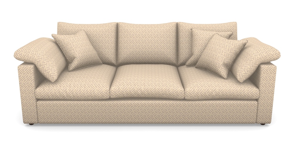 Product photograph of Big Softie Straight Arm 4 Seater Straight Arm Sofa In Cloth 18 - Key - Berry from Sofas and Stuff Limited