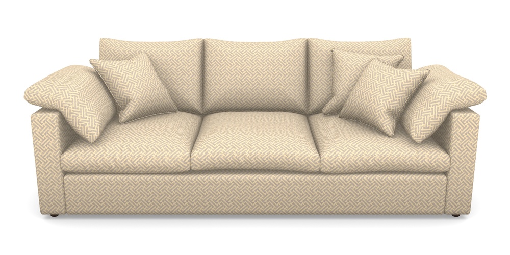 Product photograph of Big Softie Straight Arm 4 Seater Straight Arm Sofa In Cloth 18 - Key - Lavender from Sofas and Stuff Limited