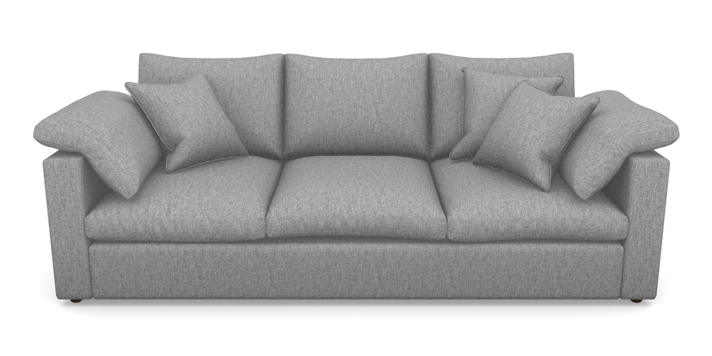 Product photograph of Big Softie Straight Arm 4 Seater Straight Arm Sofa In Clever Cotton Mix - Iron from Sofas and Stuff Limited