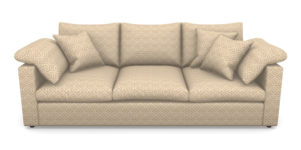 Product photograph of Big Softie Straight Arm 4 Seater Straight Arm Sofa In Cloth 18 - Tile - Berry from Sofas and Stuff Limited
