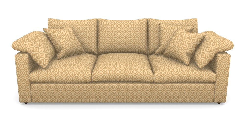Product photograph of Big Softie Straight Arm 4 Seater Straight Arm Sofa In Cloth 18 - Tile - Fudge from Sofas and Stuff Limited