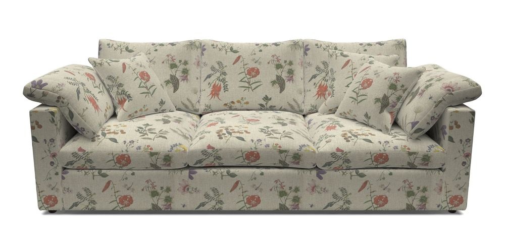 4 Seater Straight Arm Sofa