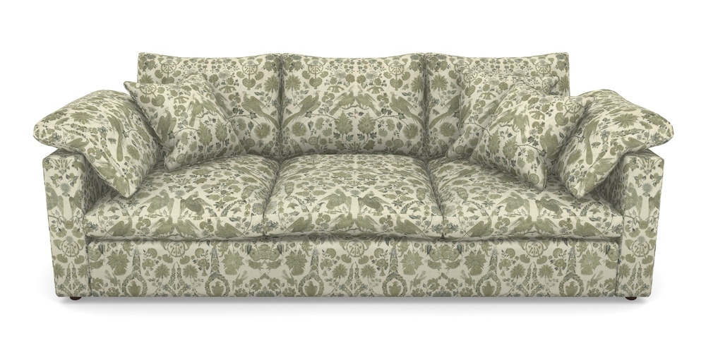 Product photograph of Big Softie Straight Arm 4 Seater Straight Arm Sofa In V A Brompton Collection - Coromandel - Basil from Sofas and Stuff Limited