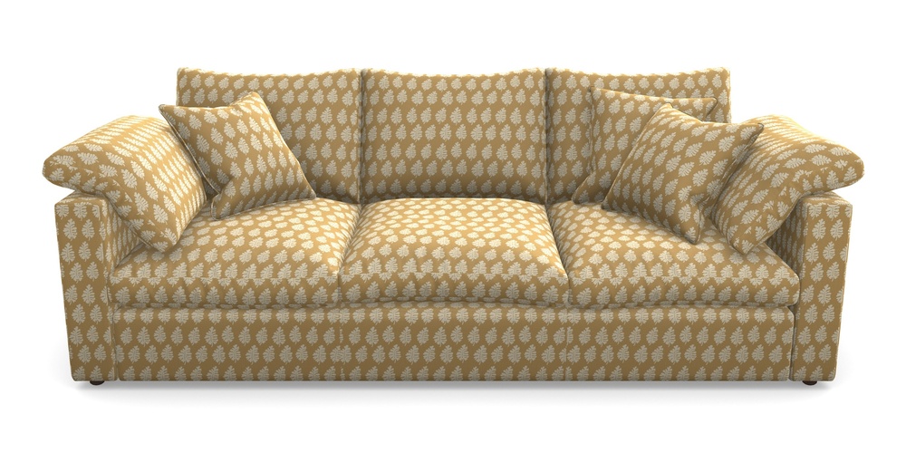 Product photograph of Big Softie Straight Arm 4 Seater Straight Arm Sofa In Cloth 21 - Oak Leaf - Quince from Sofas and Stuff Limited