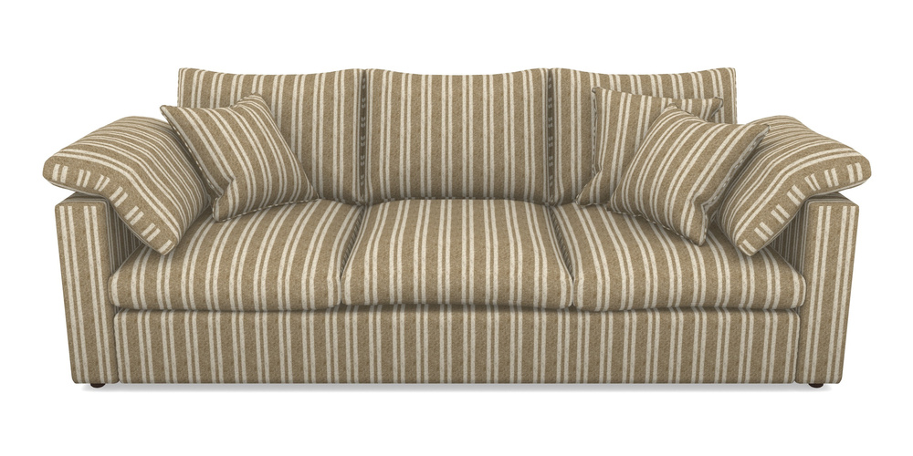 Product photograph of Big Softie Straight Arm 4 Seater Straight Arm Sofa In Cloth 22 - Barcode - Fallen Leaf from Sofas and Stuff Limited