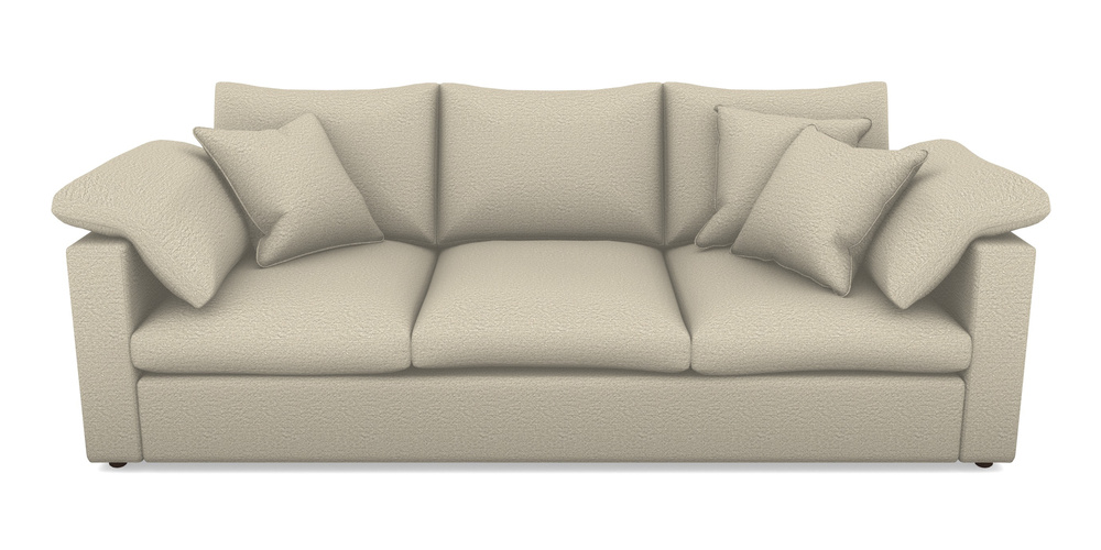 Product photograph of Big Softie Straight Arm 4 Seater Straight Arm Sofa In Cloth 20 - Design 6 - Natural Linen from Sofas and Stuff Limited
