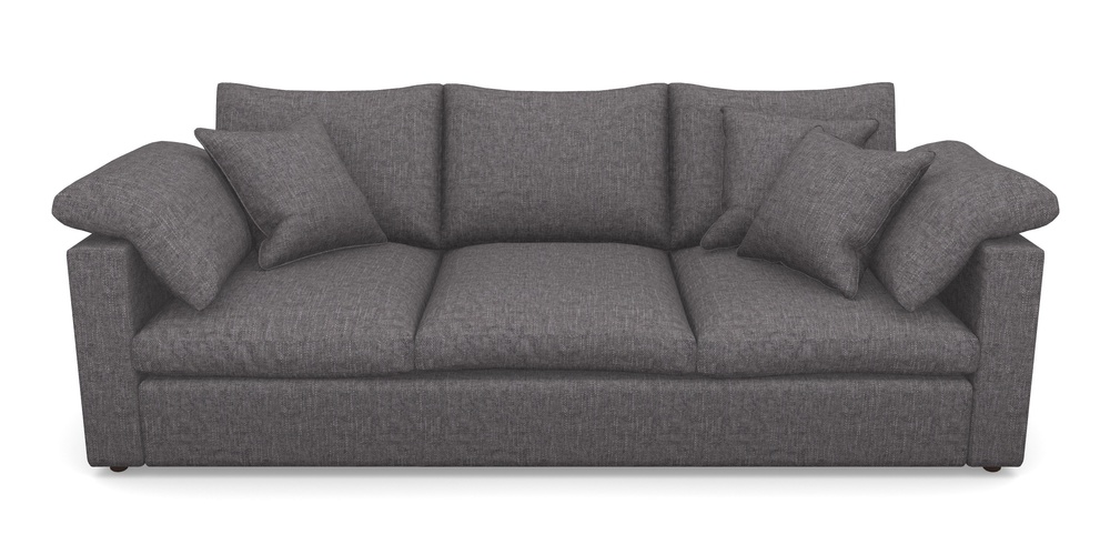 Product photograph of Big Softie Straight Arm 4 Seater Straight Arm Sofa In Easy Clean Plain - Ash from Sofas and Stuff Limited